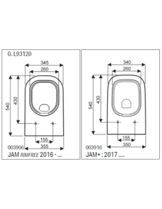 Abattant WC Allia JAM+ blanc 2