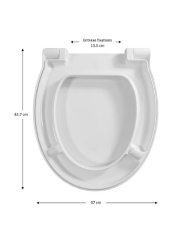 Abattant WC Allia JAZZ blanc
