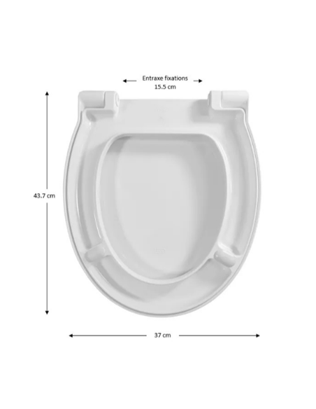 Abattant WC Allia JAZZ blanc
