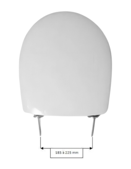 Abattant  WC pour WC ALLIA PRIMA CDI Compact blanc fabriqué par ETOOS