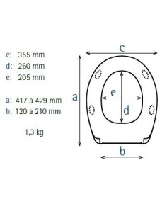 Abattant WC de rechange pour WC SELLES Royan blanc fabriqué par ESTOLI 2