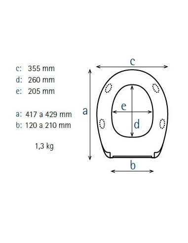Abattant WC de rechange pour WC SELLES Royan blanc fabriqué par ESTOLI