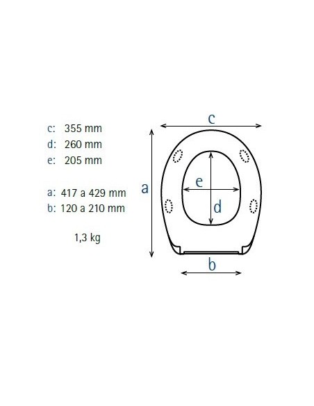 Abattant WC de rechange pour WC SELLES Royan blanc fabriqué par ESTOLI