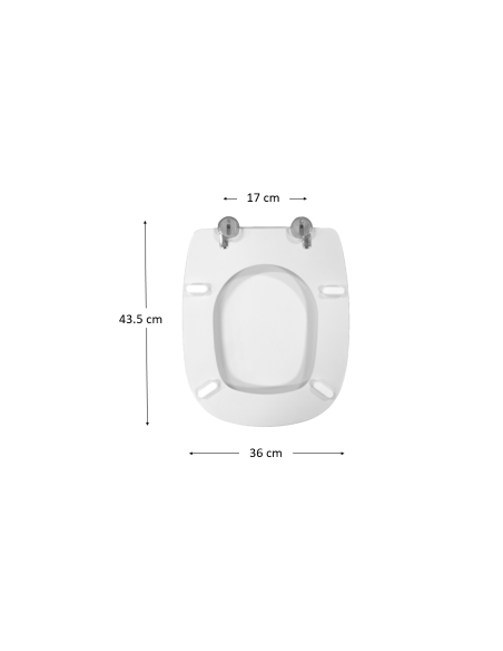Abattant  WC de rechange pour WC SELLES Giro fabriqué par ETOOS