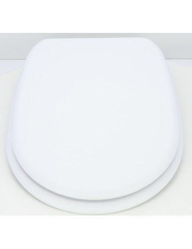 Abattant WC Selles Joan Suspendue Frein de Chute Fait Sur Mesure Blanc Mat