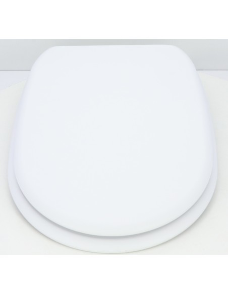 Abattant WC Selles Joan Suspendue Frein de Chute Fait Sur Mesure Blanc Mat