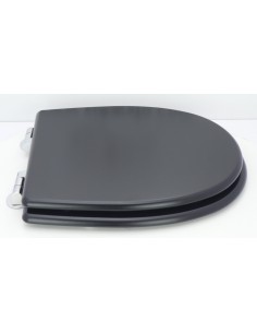 Abattant  WC pour WC SELLES Gilia NOIR Frein De Chute ETOOS 2