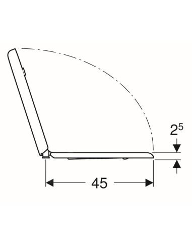 Abattant  WC de rechange pour WC SELLES COMPATIBLE fabriqué par ETOOS