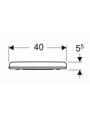 Abattant  WC de rechange pour WC SELLES COMPATIBLE fabriqué par ETOOS