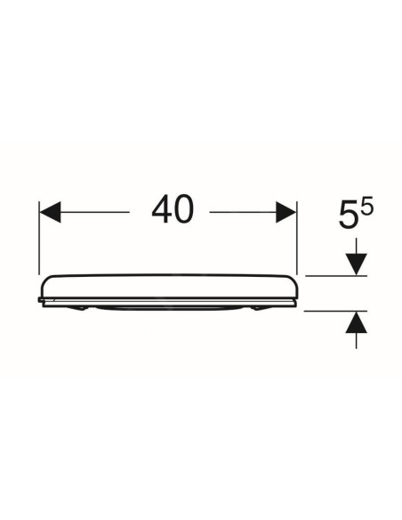 Abattant  WC de rechange pour WC SELLES COMPATIBLE fabriqué par ETOOS