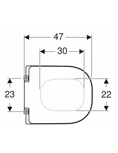 Abattant  WC de rechange pour WC SELLES COMPATIBLE fabriqué par ETOOS