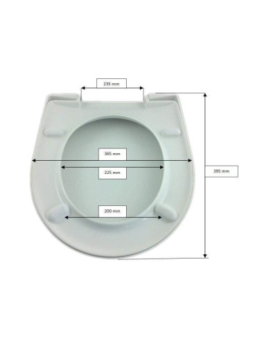 Abattant WC Allia PRIMA 4x4 - Logia blanc