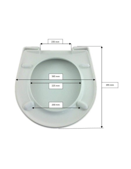 Abattant WC Allia PRIMA 4x4 - Logia blanc