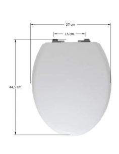 Abattant  WC de rechange pour WC SELLES COURCHEVEL Blanc 2