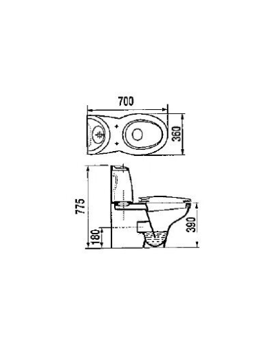 Abattant  WC de rechange pour WC SELLES COURCHEVEL Blanc