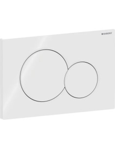 Plaque de commande double touche GEBERIT blanche