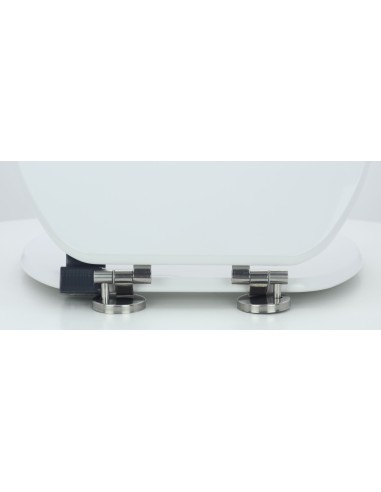 Abattant WC compatible avec ALLIA ARPEGE SUSPEDU - BLANC – Frein de chute - Fabrication sur mesure