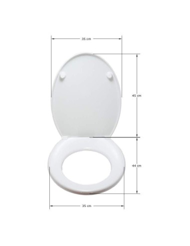Abattant WC Allia METAPHORE blanc Frein De Chute