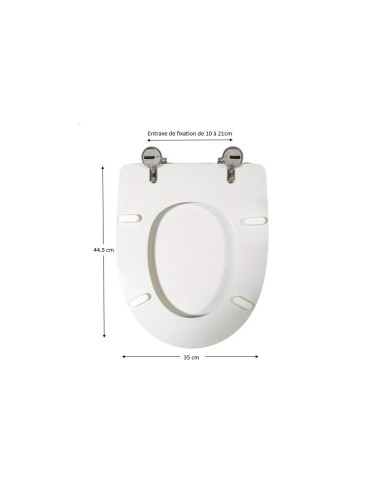 Abattant WC Allia DESIRADE droit