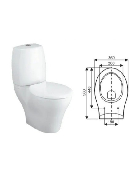 Abattant  WC de rechange pour WC ALLIA CHARMING