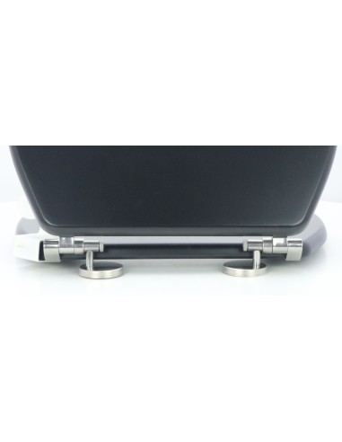 Abattant WC Allia PRIMA Compact Noir Frein de Chute