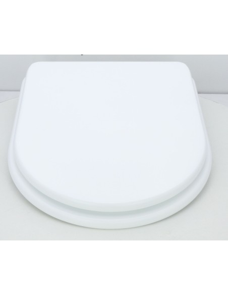Abattant WC Allia PRIMA Rimfree blanc bois frein de chute