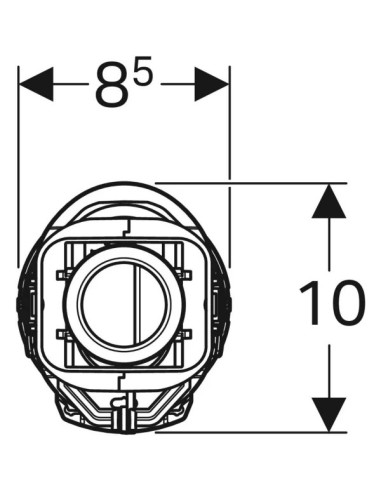 Mécanisme de chasse d'eau double Geberit série 240
