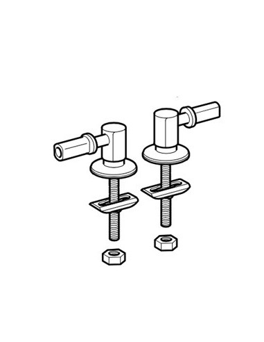 Charnières standard pour abattants ALLIA - GEBERIT 598018000