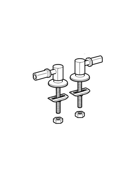 Charnières standard pour abattants ALLIA - GEBERIT 598018000